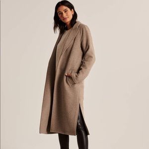 Abercrombie Wool-Blend Belted Dad Coat